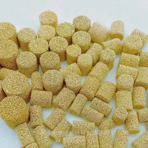 铜烧结滤芯6*10mm滤柱 消音过滤铜烧结滤片 排气塞 质量***