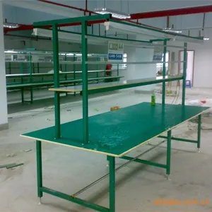 非标定做 皓诚 锁具工作台 智能锁生产线 带灯架工作台