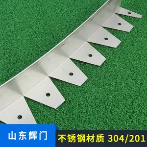 304不锈钢草石隔离带 公园造型装饰金属隔草板 L型201花坛挡土板
