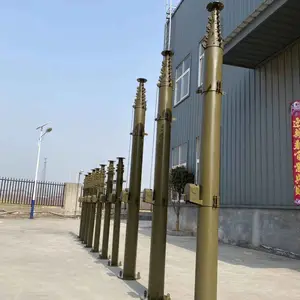 微波通讯车载天线伸缩杆 14米电动升降桅杆 16米手电一体式升降杆