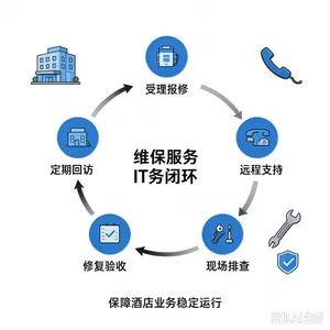 酒店弱电 IT 维保服务 网络维护 安防监控 门禁道闸 机房运维 IT