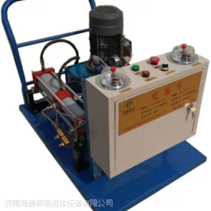 氮气瓶怎么往蓄能器充氮?试试充氮车