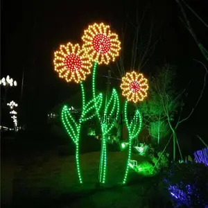 LED公园景观灯,LED造型灯,LED太阳花造型灯