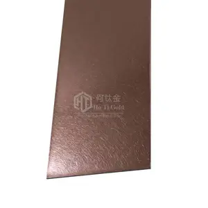 仿高比不锈钢酒店装饰乱纹咖啡金 201/304不锈钢彩色装饰板