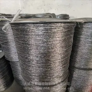 批发零售 带钢丝柔性石墨线 玻纤增强石墨线 一米也包邮