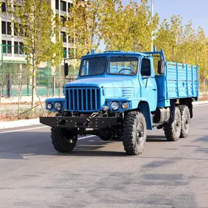 东风长头6X6前驱沙漠工程自卸车