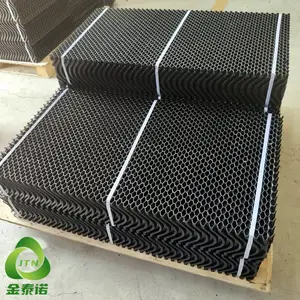 金泰诺 除尘柜水雾分离除雾器 粉尘塑料过滤网 水帘降温效果图