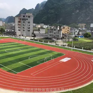 体育塑胶跑道工程 透气型塑胶跑道材料生产厂家 运动场塑胶跑道施工