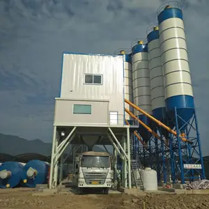方圆皮带式混凝土搅拌站 HZS240混凝土搅拌站
