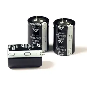 创慧CD294 470UF450V 30*45MM 脱毛仪牛角焊针式铝电解电容