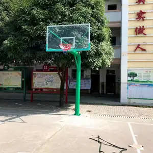 北海篮球架可移动学校用体育器材厂单臂篮球架