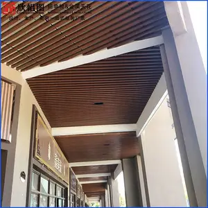 佛山木纹铝方通吊顶装饰材料 U型铝方通厂家定制批量生产发货快