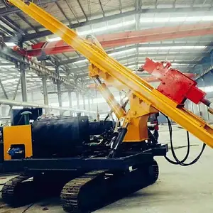 奥莱 钢管桩全液压 电线杆 履带式光伏打桩机TZ-500型
