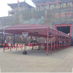 武汉汉南大排档雨棚篮球场蓬厂房雨棚户外雨蓬收缩雨棚定做