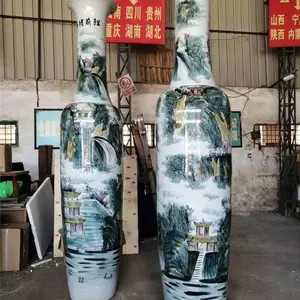 �������ƿ ��ҵ��Ǩ��Ʒ�մɴ�ƿ 3�׸ߴ�ʦ�ֻ��໨�ɻ�ƿ����