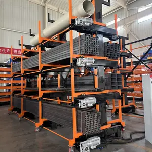 管材货架厂家长钢材手摇电动管材货架铝型材仓库储物重型货架