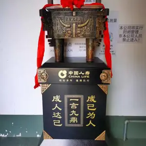 焕环祥工艺 办公室落地客厅装饰 木船舵大摆件礼品