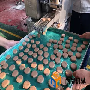 尚品不锈钢肉饼成型机 卡通鸡块裹糠机 上糠机生产厂家