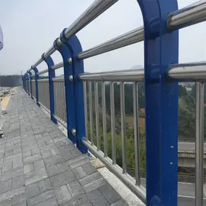 博赛元201复合管材质桥梁栏杆 河道景观不锈钢护栏 美观耐用