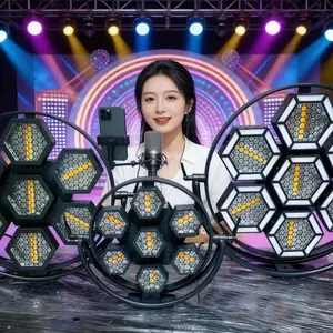 LED六颗三合一复古灯直播间氛围感拉满的热门复古灯舞台灯光