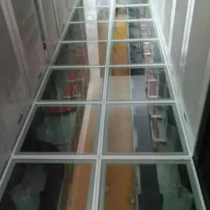江苏汇联汇丽 透明玻璃架空地板 透明地板 观察窗地板 厂家直销