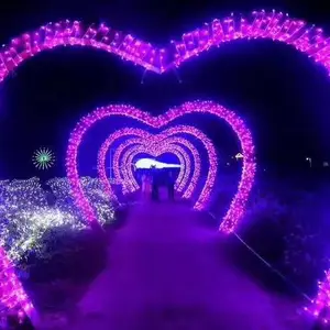 梦幻灯光节造型出租出售灯光长廊搭建灯光展设计