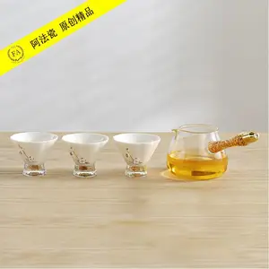 厂家供应 苏州阿法瓷 金箔茶杯套装 家居用品 伴手礼 商务茶杯礼品 一件代发