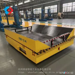 顺福智能 10吨 360度原地转弯无轨平车 电动平板车 转运车 AGV【质保1年】
