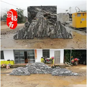 安徽宣城泰山石切片 宣城泰山石切片组合摆景 宣城泰山石批发市场
