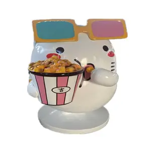 美食卡通公仔定制 旅游区小卖铺装饰 湛江玻璃钢模型雕塑