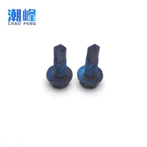 六角法兰压花自钻 超大牙外径 3/8" mmM10钻尾螺丝钉 可定制