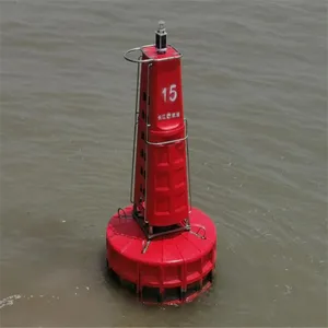 海上视觉警示浮标 指示警戒航道浮筒 百世新型聚乙烯材航道航标厂家