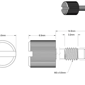 Mcmaster-carr95536A141蝶形螺钉头固定面板螺钉
