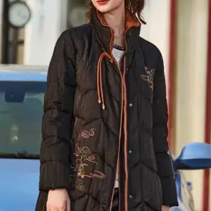 宝莱国际 经典百搭防寒保暖白鸭绒羽绒服 品牌撤柜折扣 女装尾货批发