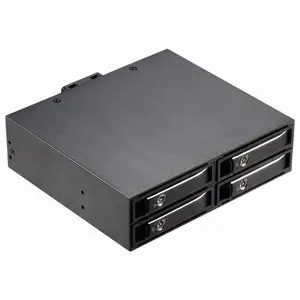 unestech2.5寸光驱位4盘位内置硬盘盒铝合金拉门带锁设计带双风扇硬盘盒厂家直销