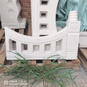 花园栏杆 菜园护栏 水泥栅栏 白色花草护栏 美丽乡村建设改造