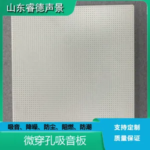 rayde 吸音板会议室墙面通用微穿孔吸声板 阻燃吸音装修材料