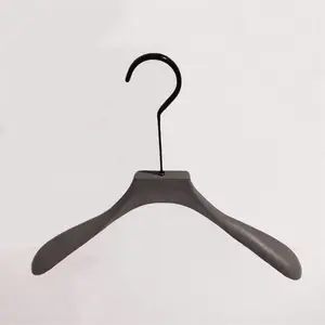 灰色实心塑料衣架加厚加粗女装店衣撑大衣羽绒服衣架无痕衣挂服装店***