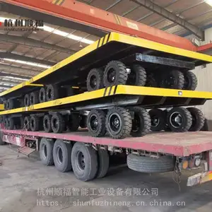 顺福智能50-100吨 平板拖车 拖挂车 平板车 平板挂车【质保2年】