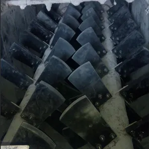 电厂灰库耐磨不沾灰搅拌机叶片 高分子复合叶片自润滑内衬板 双轴搅拌机高分子叶片加工制造