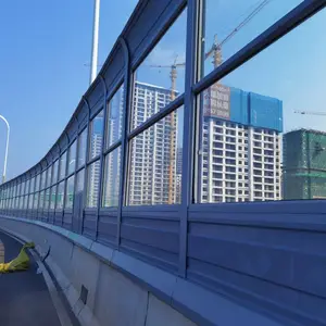 道路声屏障临街隔音墙广场隔音板