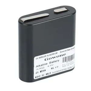 购旺 Gowone 耐用型 无汞环保碱性电池 出口简装 3LR12 仪表矿灯电池 4.5V 2节