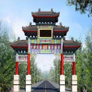 成都钢结构仿古建筑工程公司专业设计、制造、安装各类仿古钢结构-成都仿古钢结构牌坊-成都仿古钢结构亭子