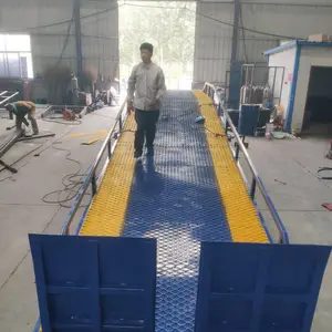 山西晋中物流卸货移动式平台 货车尾部装货坡道 6t10吨叉车上货登车过桥定制