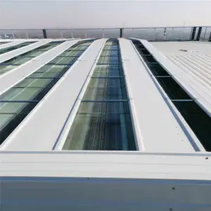 圆拱侧开型采光排烟天窗 三角型对开式排烟天窗 TC6-3030智能启闭式通风天窗