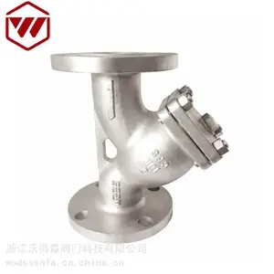 不锈钢Y型法兰过滤器 过滤器阀 美标过滤器
