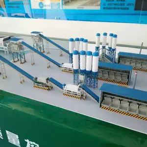 搅拌站模型 各种沙盘模型 电子沙盘 三维动画制作
