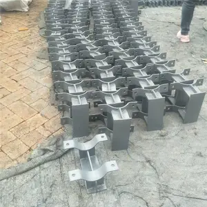 管夹滑动支座DN300 聚四氟乙烯滑动支座 双抱箍导向支座