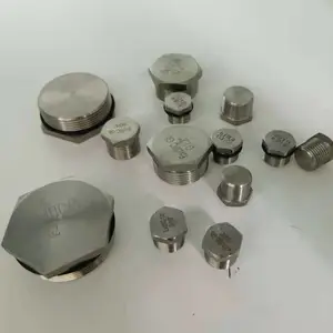定做304防爆堵头不锈钢实心堵头G1/2G3/4G1防爆接线箱盒密封堵头