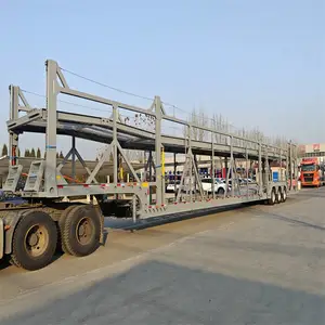 出口定制 10位车辆运输半挂车 框架式轿运车 欧式轿运车 吉尔吉斯斯坦
